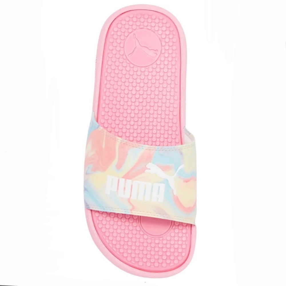Puma Girls Cool Cat Icon Swirl Slide Sandal NWOT